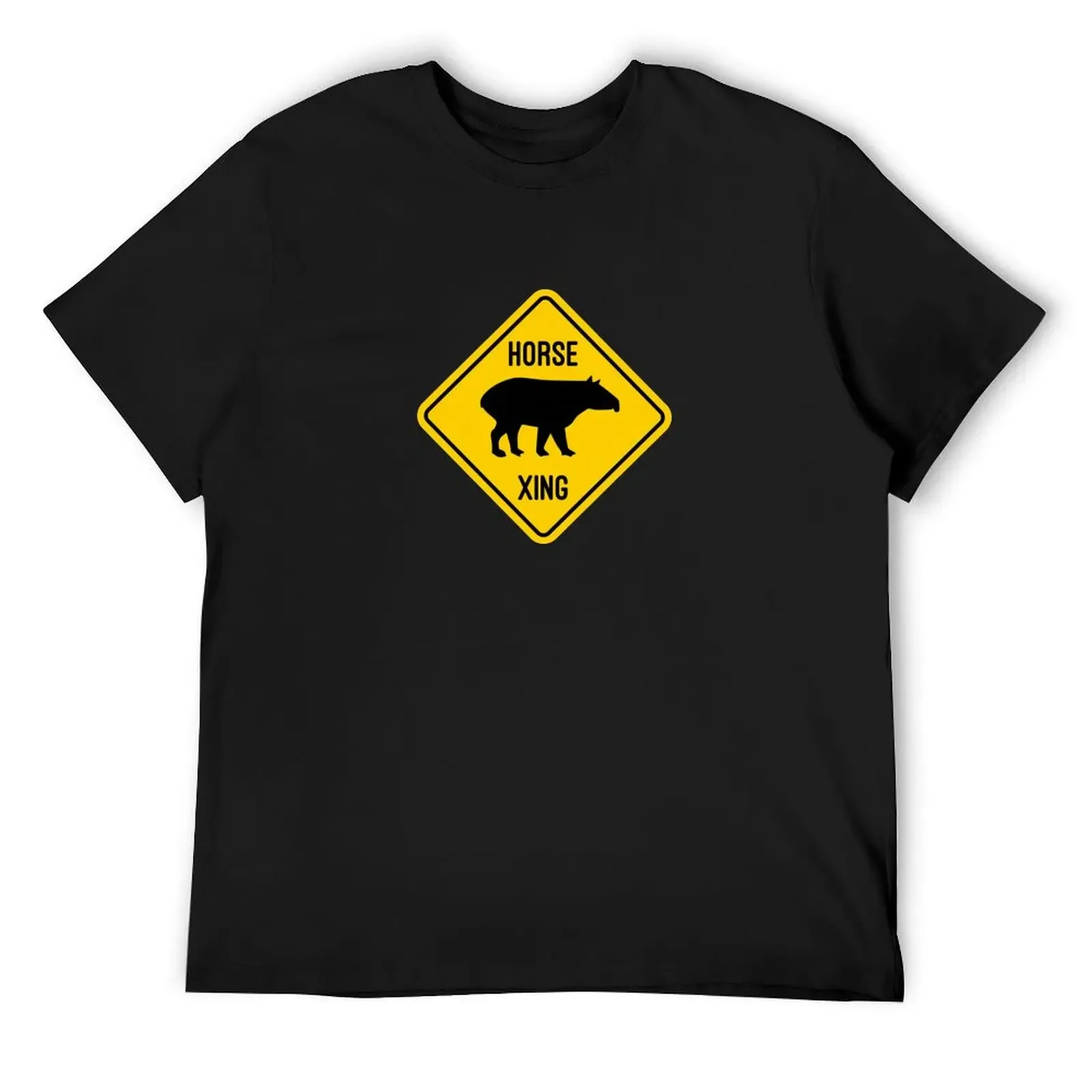 

Horse Crossing - Funny Ex-Mormon Design with Tapir T-Shirt