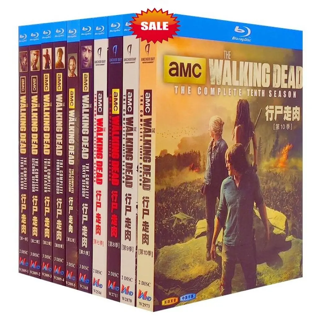 

Blu-ray Disc Set for The Walking Dead Seasons 1-11 HD 1080P 29 BD Discs