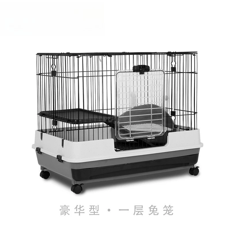 

King size rabbit nest villa pet rabbit cage 80cm single layer drawer ARB80-1