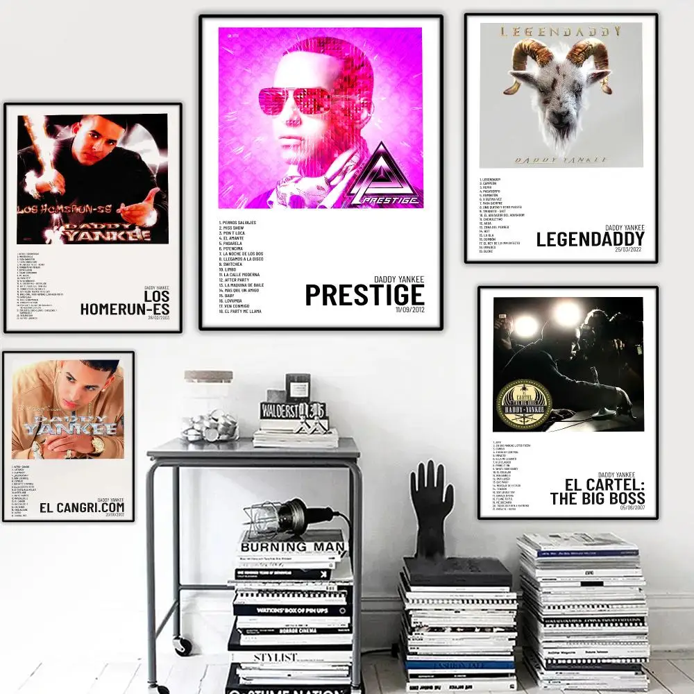 D-Daddy Yankee Painting Calligraphy Wall Art HD Canvas Oil Painting Posters Prints Home Bedroom Decor Gift