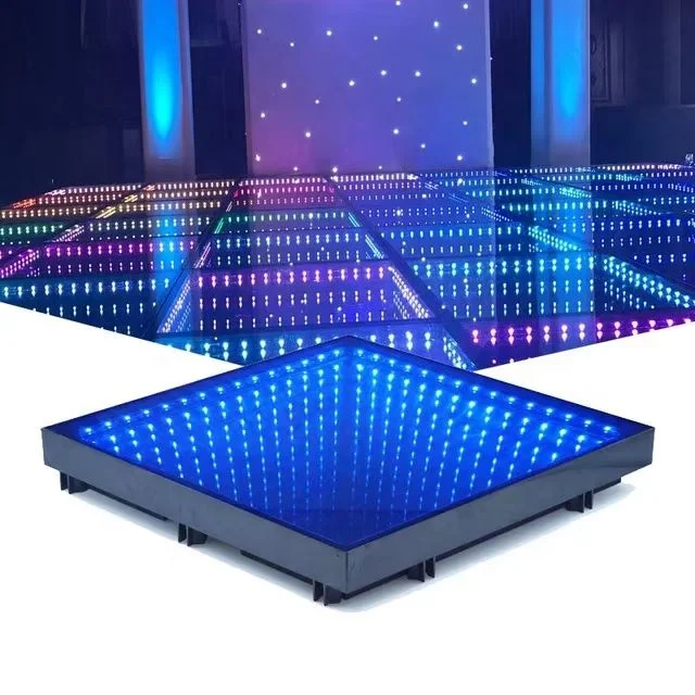 Imagem -02 - Vidro Temperado 3d Led Light up Dance Floor dj Disco Painel Tile