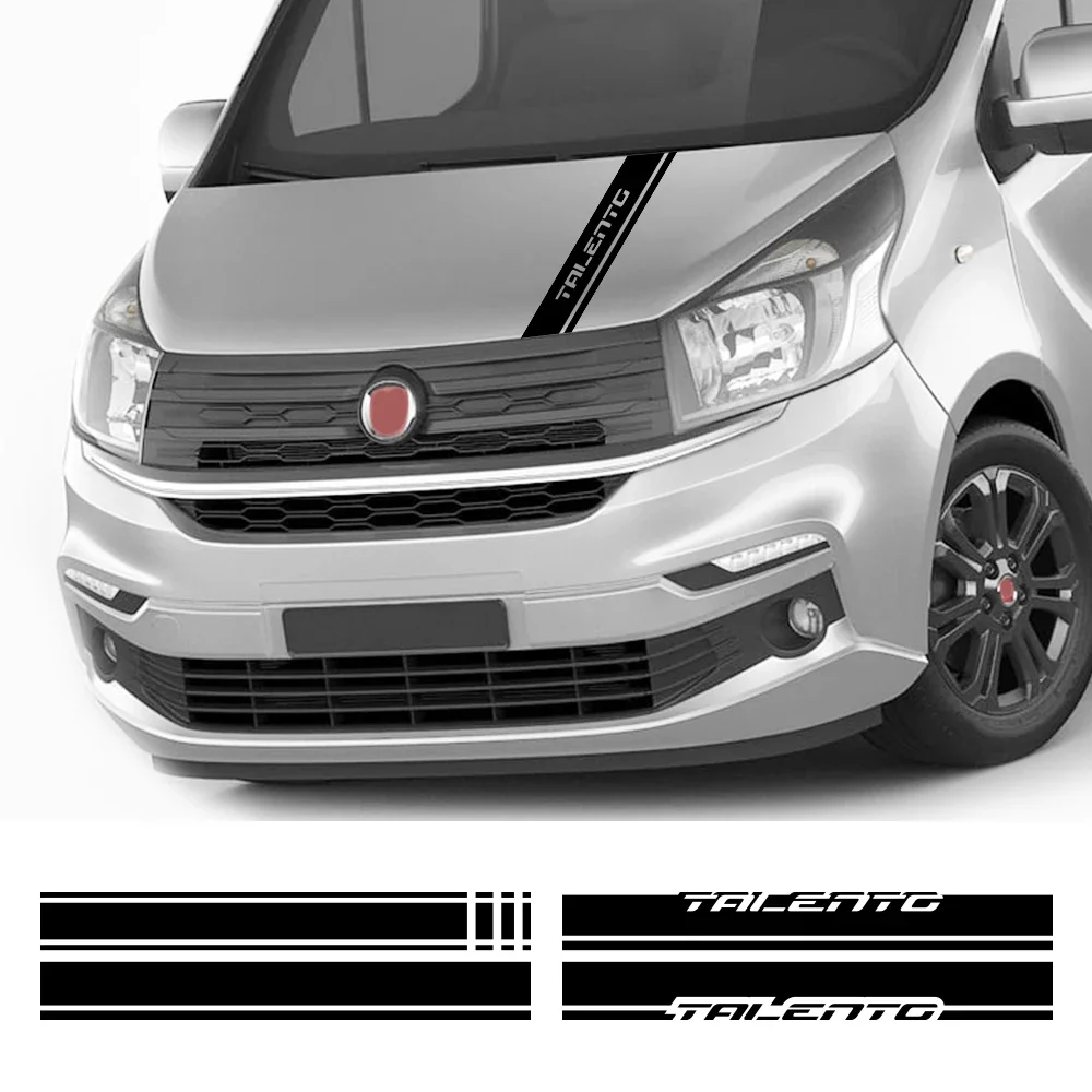 Adesivos para capô de van, para fiat talento combi m1 9 posti Sitzer Kasten, gráficos de carro, listras, decoração, decalque, campista, vinil, acessórios automotivos