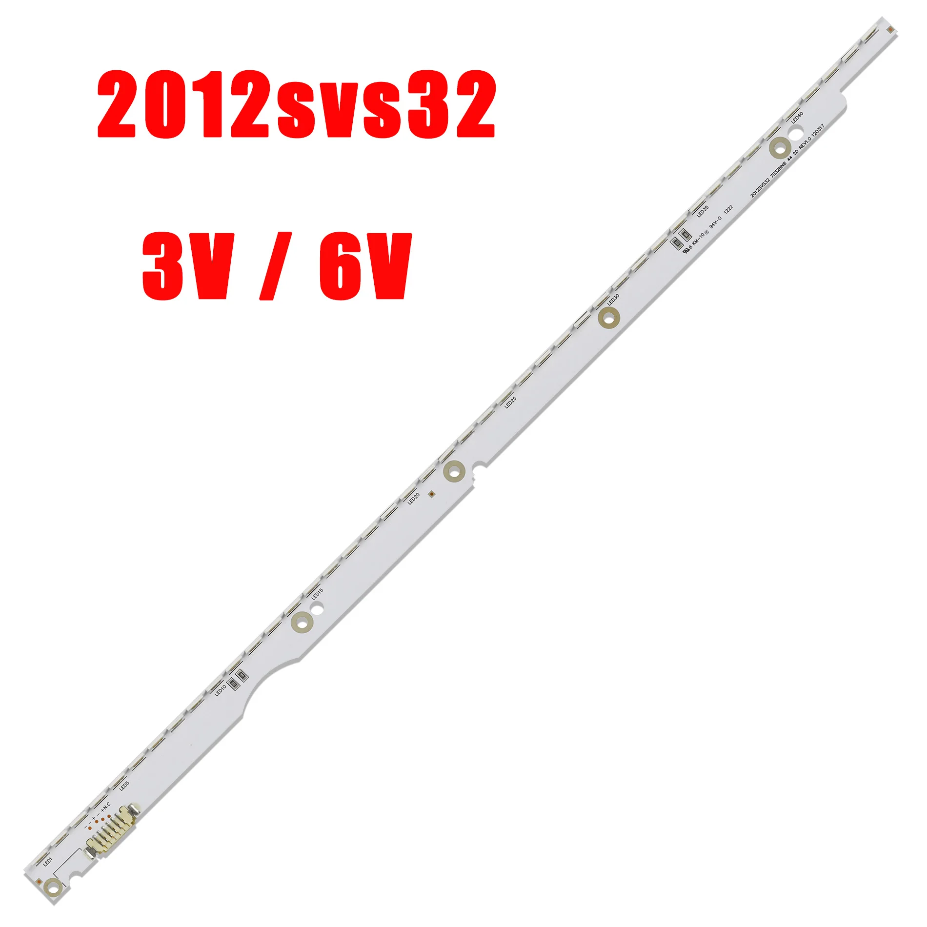 New 44LED 406mm LED strip for samsung UA32ES5500 UE32ES6100 SLED 2012svs32 7032nnb 2D REV1.1 V1GE-320SM0-R1 32NNB-7032LED-MCPCB