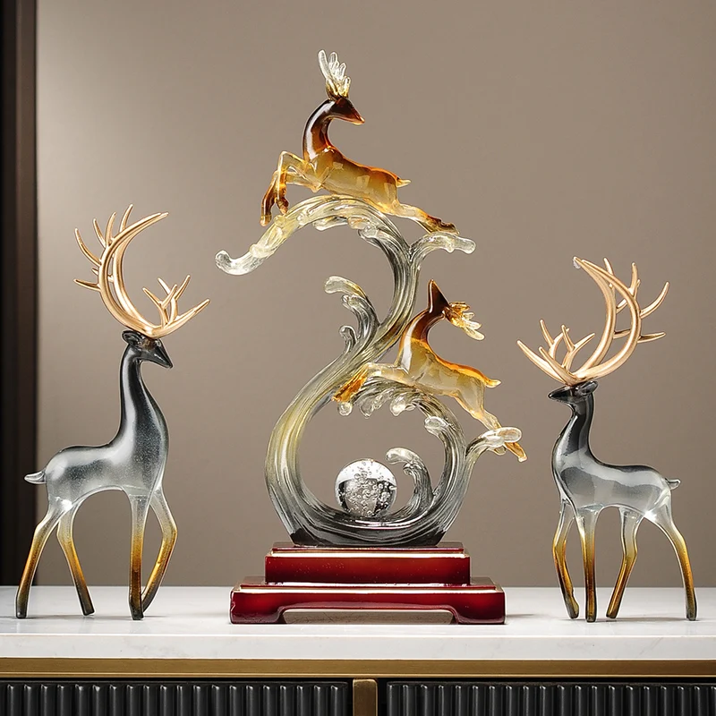 The Fung-Shui Master Ornament, Living Room,TV,Wine Cabinet,Office Desktop,Fawn Decoration Gift,Home Decor Customized