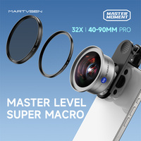 MARTVSEN Phone HD Master Macro Lens Pro for iPhone 15/14/13/12/11/8/7/X/XR Samsung Xiaomi HUAWEI, 17mm Thread Mount/Metal Body