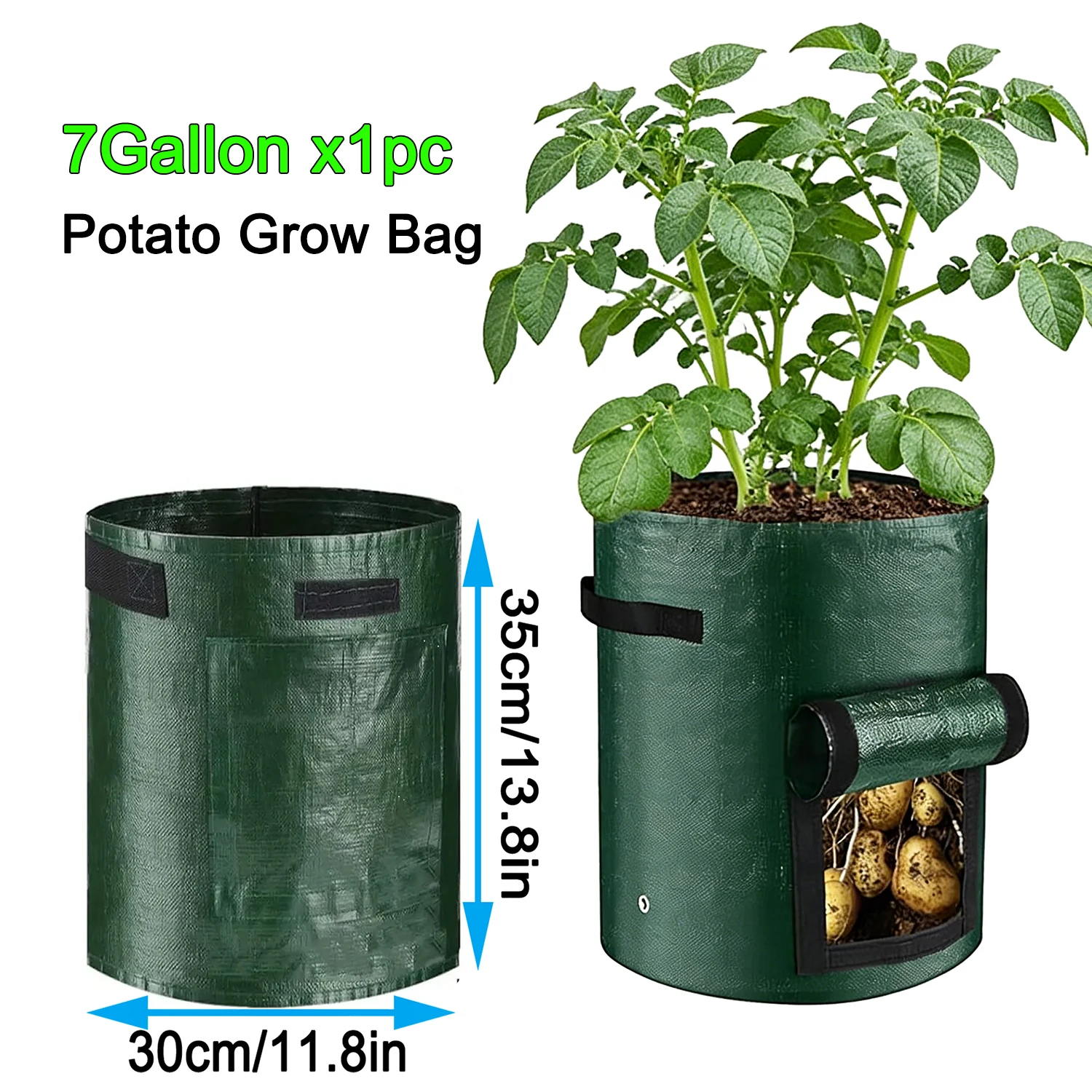50 STKS 7 Gallon Grow Bags voor Groenten Planten met Handvatten Potten voor Planten Vorm voor Tuin Bloempotten voor Outdoor & Woonkamer
