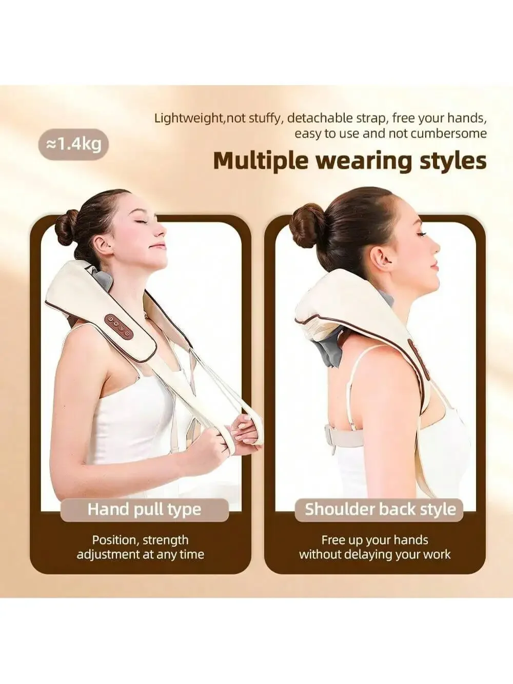 

Manual Wooden Massage Roller Hand Push Handheld Body Massage Tool Full-body Household Trigger Point Massager Face Shoulder Neck