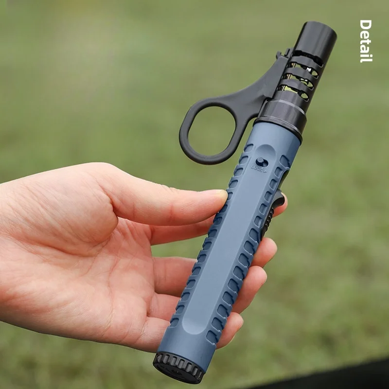 Windproof Outdoor High-fire Pendant Lighter Jet Flame Torch Butane Inflatable Cigarette Cigar Camping Barbecue Gas Lighter - Detail 1
