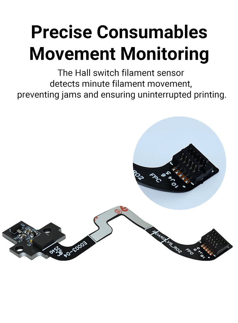 Für Bambu Lab P1S Sensor P1P Hall-Schalterplatine 3D-Drucker Extruder Filament-Sensor Ersatzteile mit Pneumatik – Detail 7