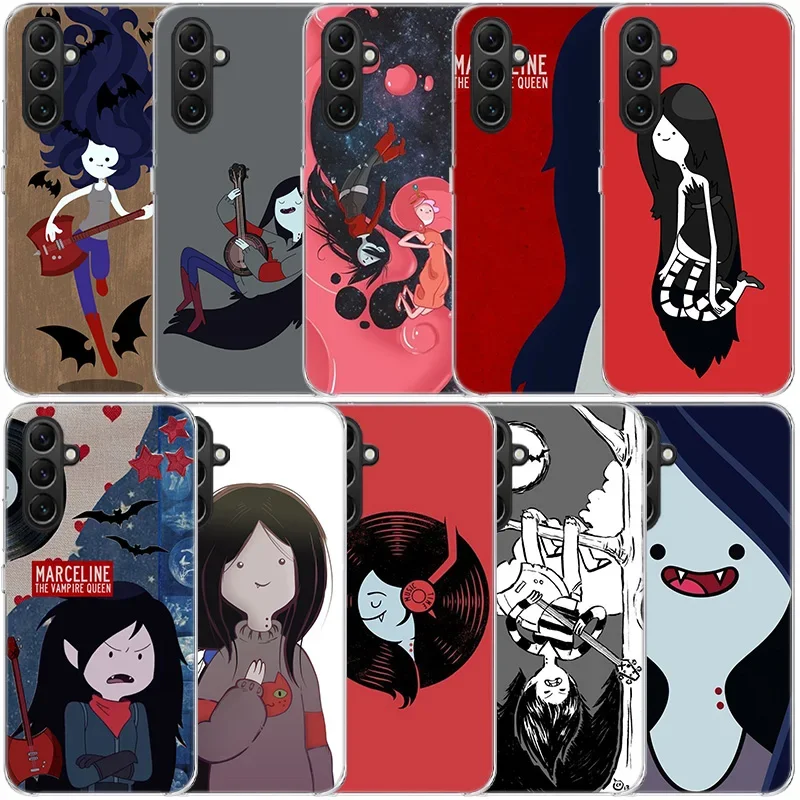 Adventure Time Marceline Clear Phone For Samsung Galaxy A55 A35 A25 A15 A05S A04S A14 A24 A34 A54 A03S A13 A23 A33 A53 A73 A9 A8