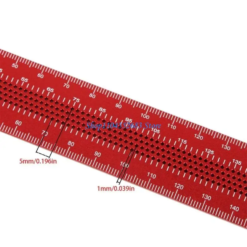 

Y6GD T Square Scribing Ruler for Woodworking Line Positioning Drawing Marking Gauge