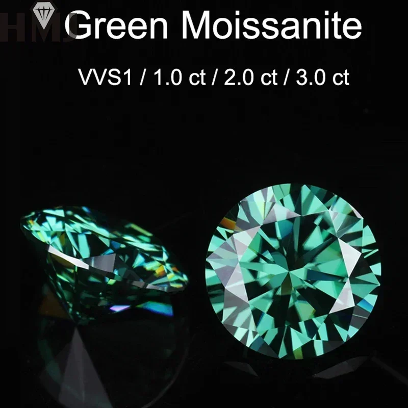 

(Never Fade) Natural Original Color Loose Moissanite Stone VVS1 Excellent Cut Charms DIY Gemstones for Jewelry Making