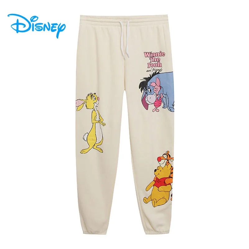 

Disney Winnie the Pooh Fleece Sweatpants Tigger Eeyore Piglet Cartoon Trousers Women Casual Jogging Fitness Sports Pants Femme