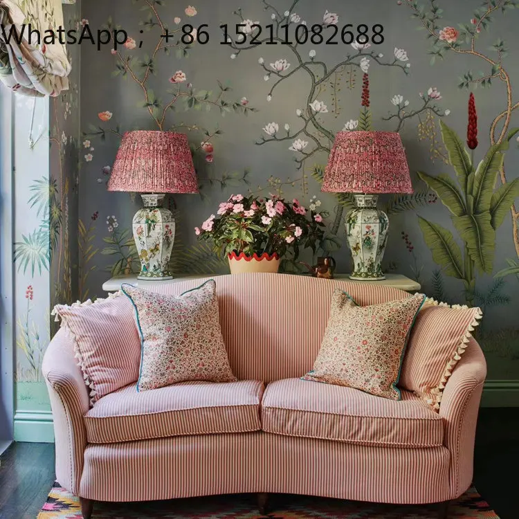 LLY retro double sofa small apartment living room bedroom wabi-sabi wind B & B curved small sofa