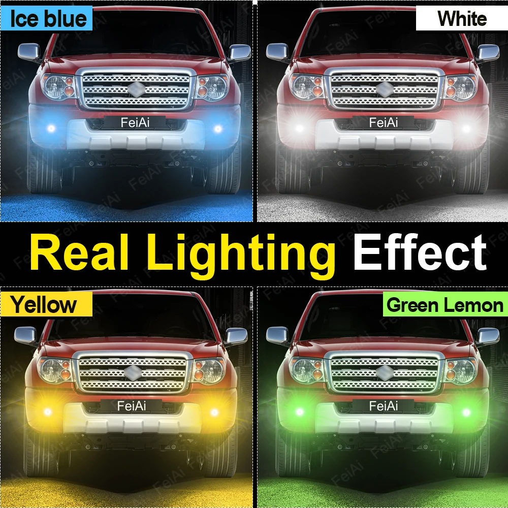 For Suzuki Equator Fog Lights LED Bulb Equator 2009 2010 2011 2012 Accessories Dual Color LED Fog Light For Car White Yellow