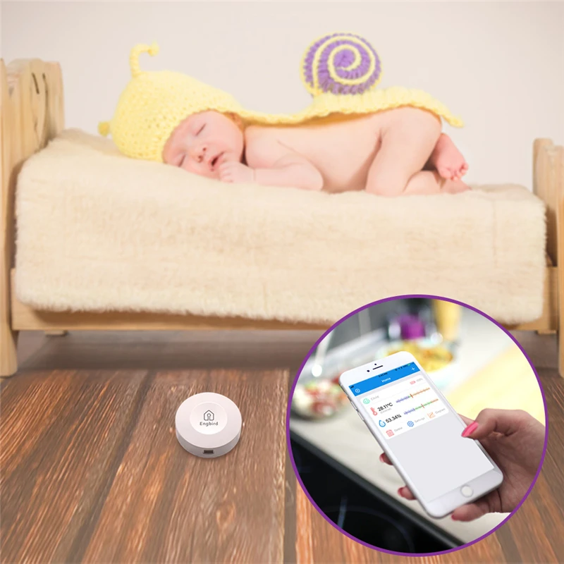 INKBIRD-Mini Sensor inalámbrico de temperatura y humedad, higrómetro con sondas de temperatura extra, termómetro Bluetooth para el hogar y la Oficina