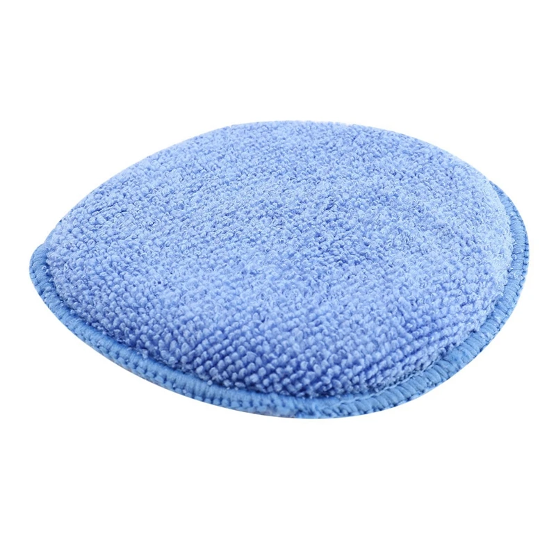 Microfiber Wax Applicator 60Pcs Car Cleaning Polish Wax Foam Sponge Polishing Sponge, Blue