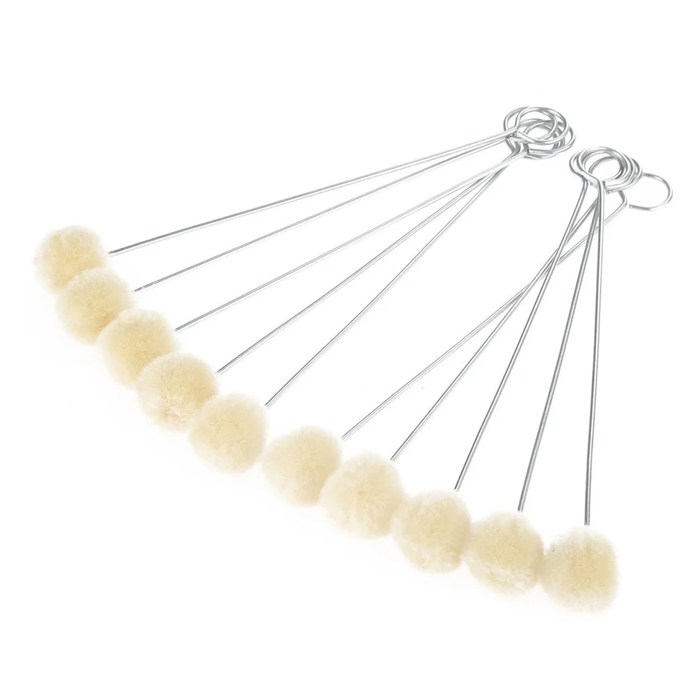 

30 шт., шерстяная шариковая щетка, прочный инструмент для окрашивания, гладкое пятно, идеально подходит для кондиционера ручной работы «сделай сам»