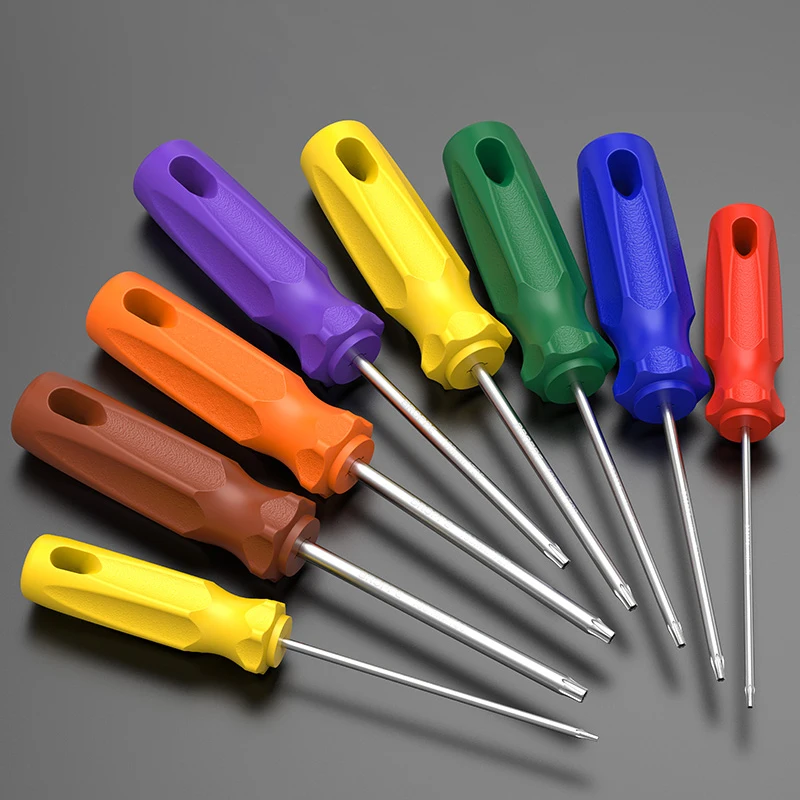 Torx 스크루드라이버 T6-T27 마그네틱 플럼 스크류 드라이버, S2 합금강 볼트 드라이버, 가정용 수공구, 1 개