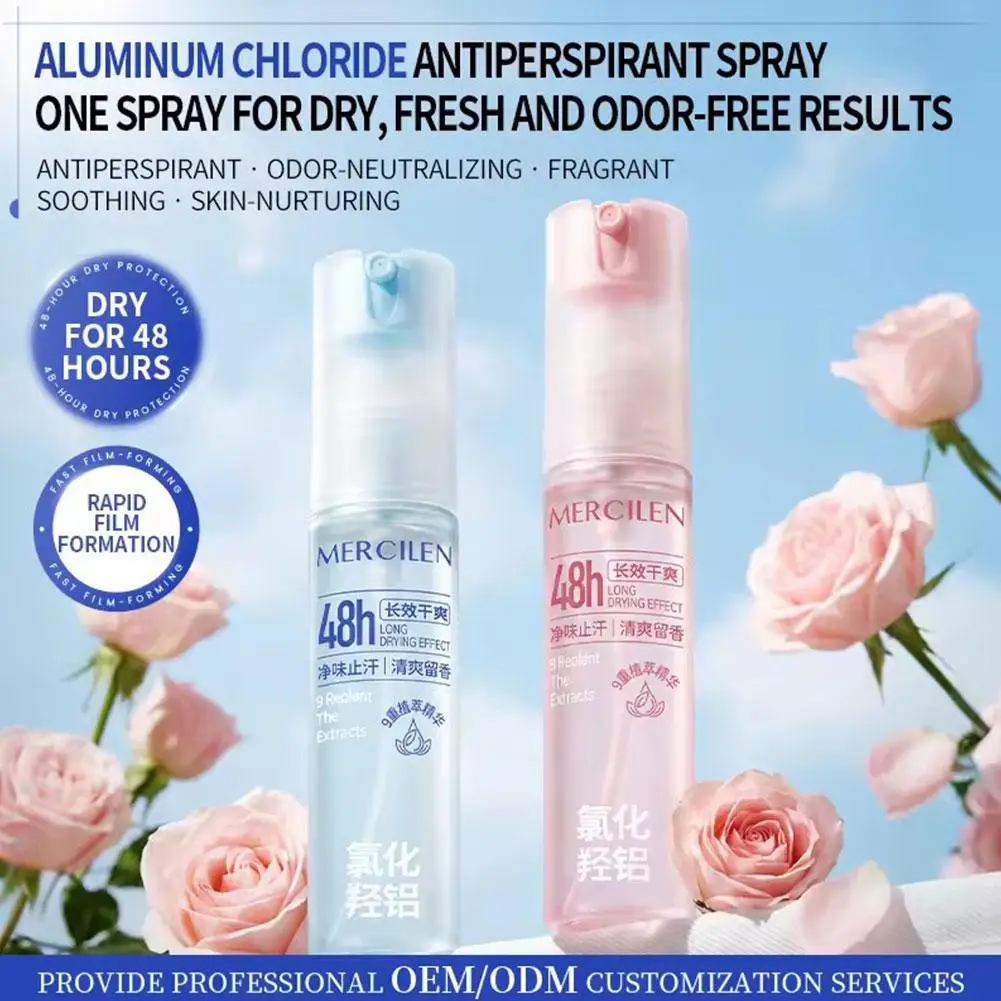 Antiperspirant Deodorant Spray Underarm Body Spray Long Lasting Sweat Control Odor Neutralizer No White Marks Fresh Fragrance