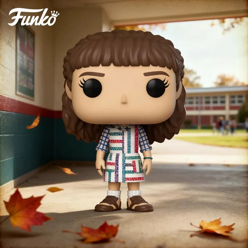 

Genuine Edition FUNKO POP《Stranger Things: Eddie, Dustin, Eleven》Action Desktop Decoration Ornament Model Toys Collectible Model