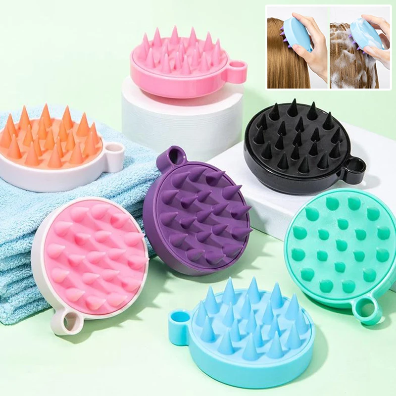 Silicone Shampoo Scalp Hair Massager Shampoo Massage Comb Bath Massage Brush Scalp Massager Hair Shower Brush Comb Care Tool