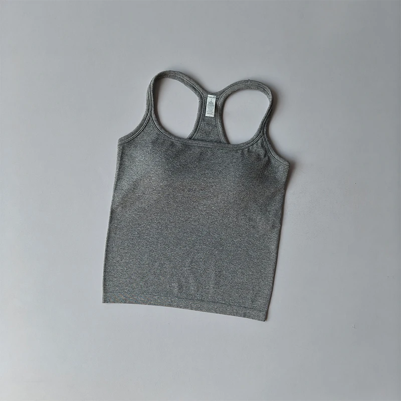 Yoga-Anzug Sportunterwäsche für Damen Stoßfestes, formgebendes Fitness-Top mit kleinen Trägern, I-förmig, schlank geschnitten, zum Laufen im Freien und für Pilates geeignet. – Detail 15