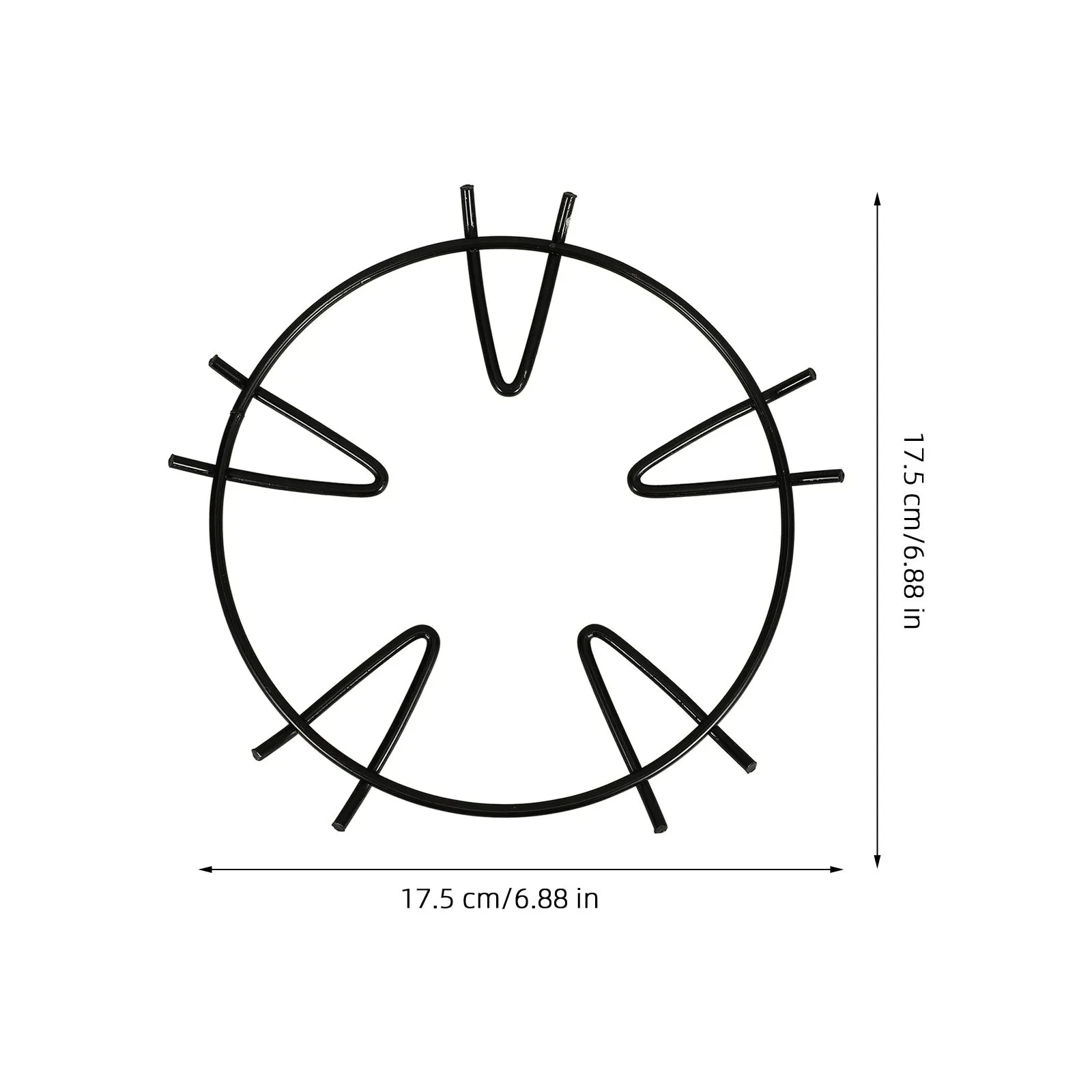 

Gas Stove Non Slip Wok Ring Iron Pan Support Rack Stable Stove Accessory Pot Holder for Outdoor Camping Cooking