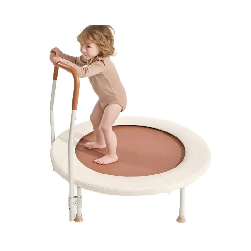 Foldable Baby Trampoline Super Load-bearing Indoor Family Bounce Bed Safe Fitness Trampoline for Kids Adults