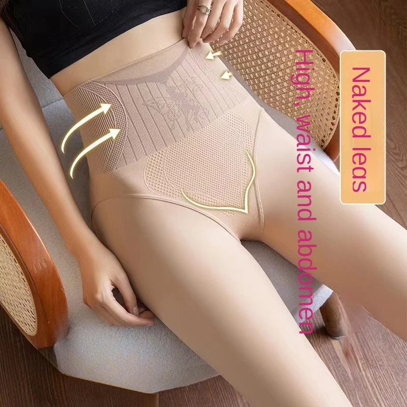 

Autumn and Winter New One-Piece Trousers Light Leg Nude Feel Artifact Belly Contracting Hip Lifting Stockings