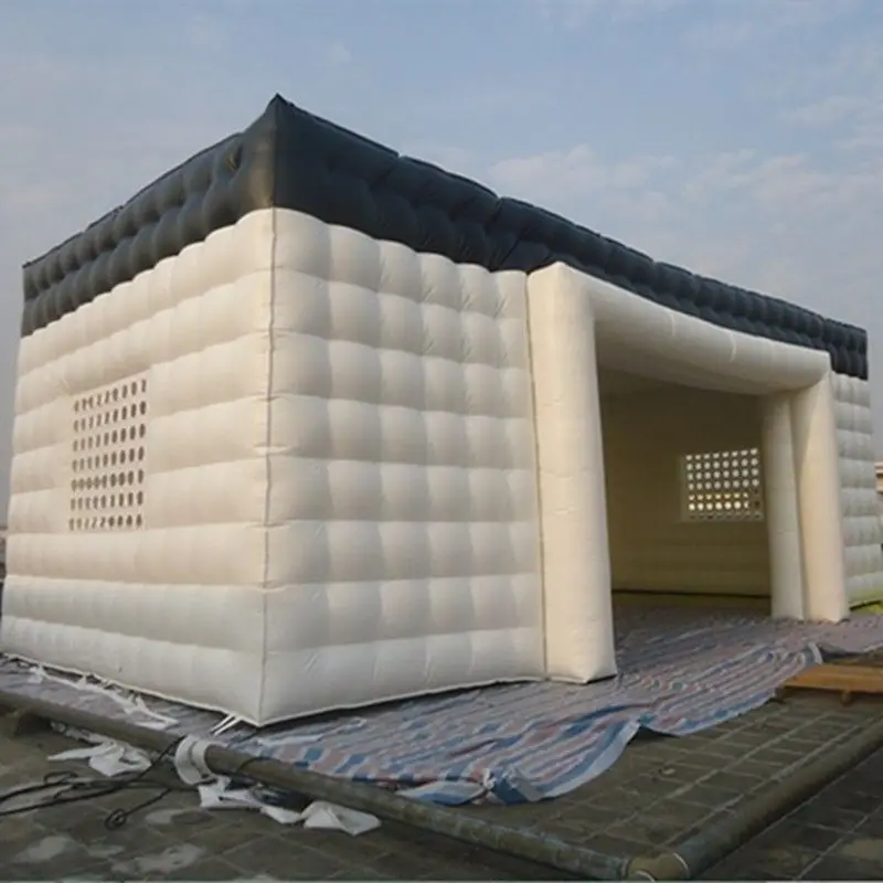 Large white display cube square inflatable waterproof exhibition tent