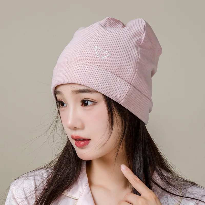 Maternity Knitted Beanie Postpartum Headwear Warm Moms Nursing Cap Windproof Soft Maternity Care Forehead Cover