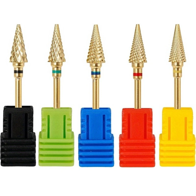 Tungsten Steel 5-in-1 Nail Polishing Head Quick Nail Removal Nail Gel and Dead Skin Nail Art Tool Available