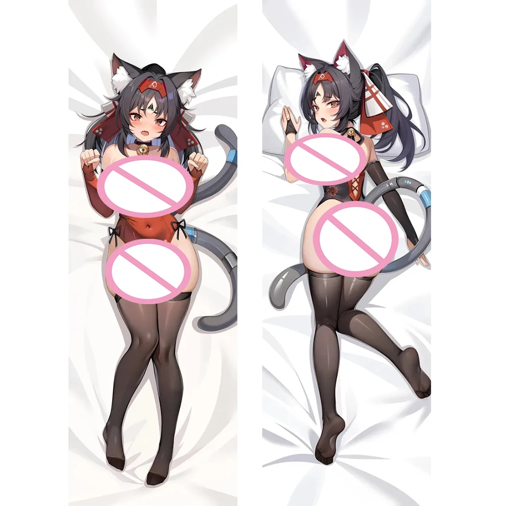 Funda de almohada de Anime Nekomiya Mana Dakimakura, funda de almohada con estampado de doble cara, regalos Otaku, accesorios de Cosplay para abrazar el cuerpo, 50x150