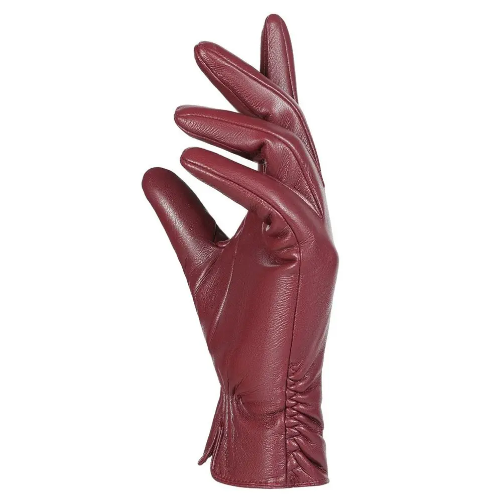 Fleece Lined Women's Gloves Windproof Waterproof Five Finger Gloves Full Finger Comfortable Winter Warm Gloves Cold Weather