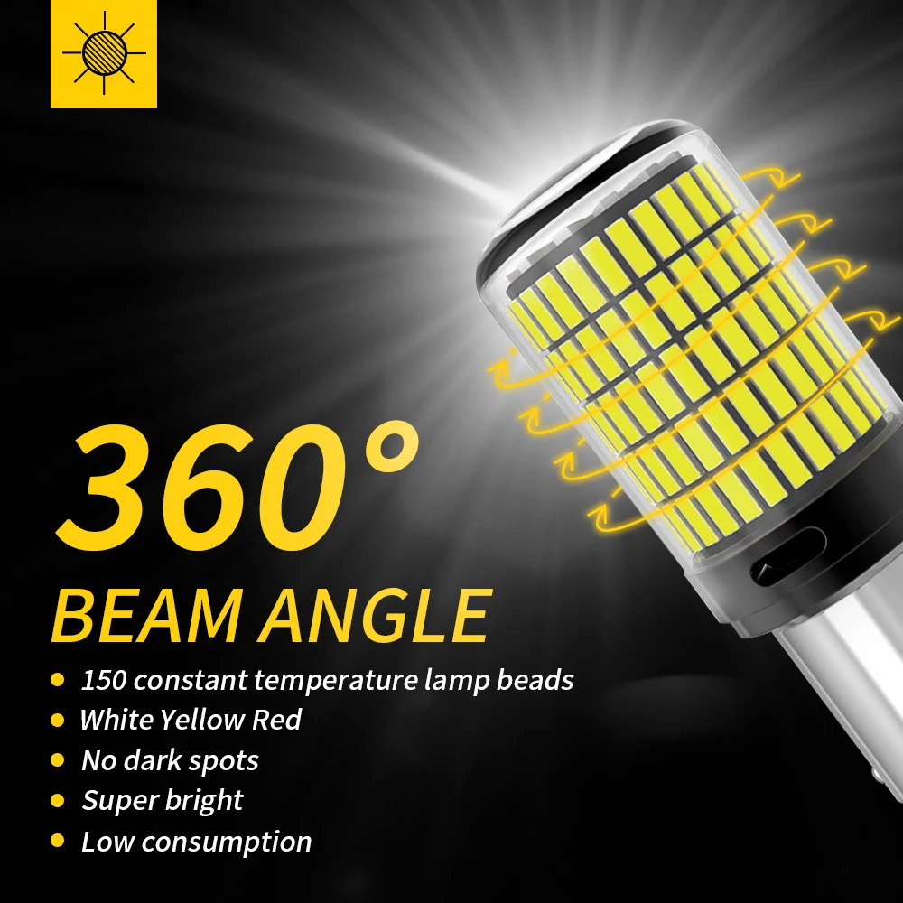 ハイパワーLEDカーライト,ウインカー電球,12v,4014smd,canbus,1156,p21w,p21w,1157,p21,5w,7440,w21 5w,3157, 2個