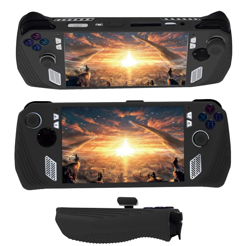 Juste de protection en silicone souple pour console de jeu ASUS ROG Ally, coque de protection anti-rayures, manchon de coque, accessoires de jeu