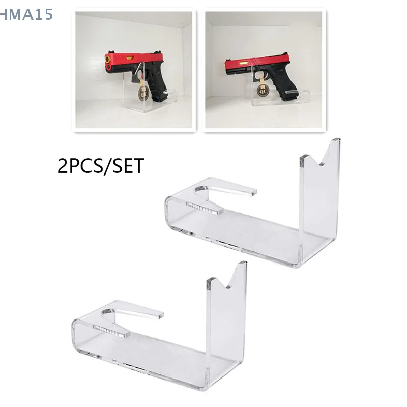 1/2PCS Pistol Display Stand Toy Pistol Display Holders Clear Toy Pistol Display Rack Holder For Kids Children Universal