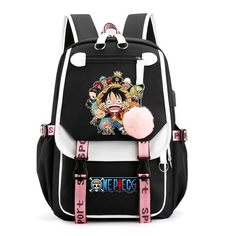 One Piece Anime Luffy Backpacks Bags Girls Kawaii Cartoon Manga Children Waterproof Bookbag SchoolBag for Kids Birthday Gifts