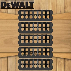 DEWALT Original Drill Bit Bracket Black 7 Plugs 5PCS Tool Accessories Storage Screwdriver Head Tool Attachment
