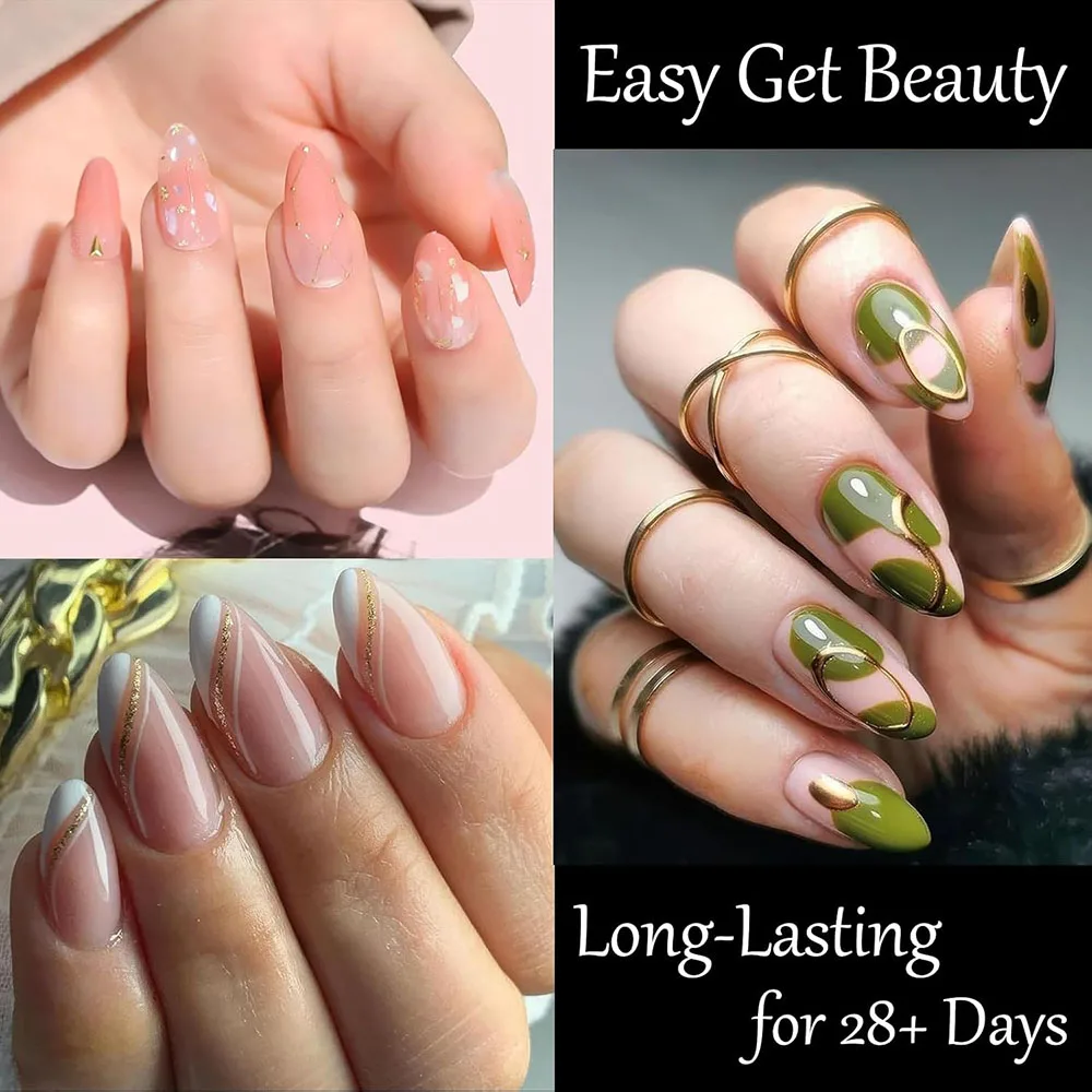 240 개/상자 소프트 젤 짧은 아몬드 네일 팁 하프 커버 프리 에칭 살롱 클리어 프레스 손톱 도구 매니큐어 확장 하프 매트