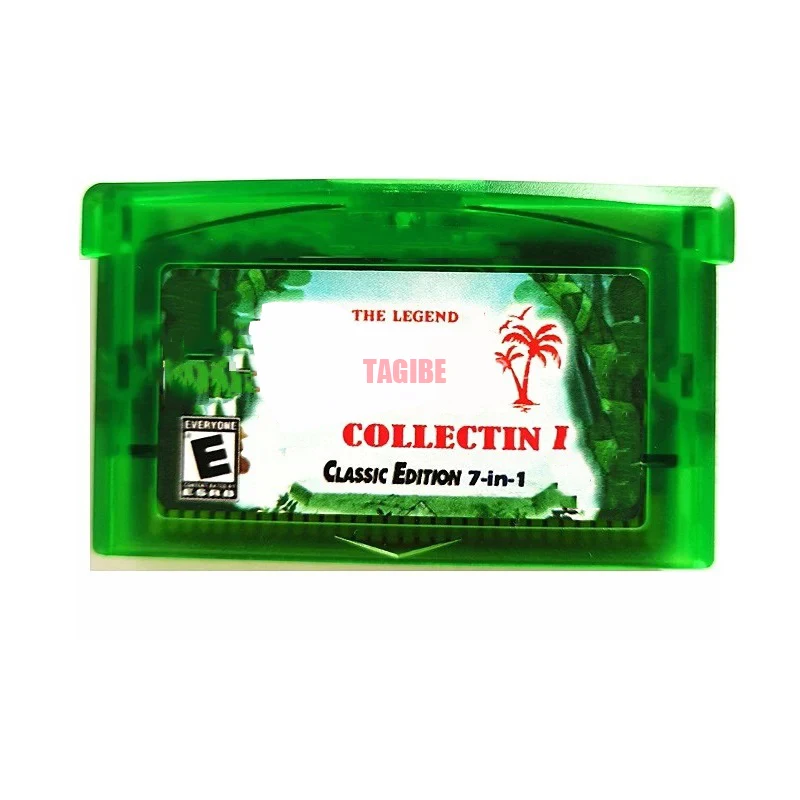 

Комплект игровых картриджей The Legend 7 in 1 для 32-битной консоли, карта памяти, английский язык