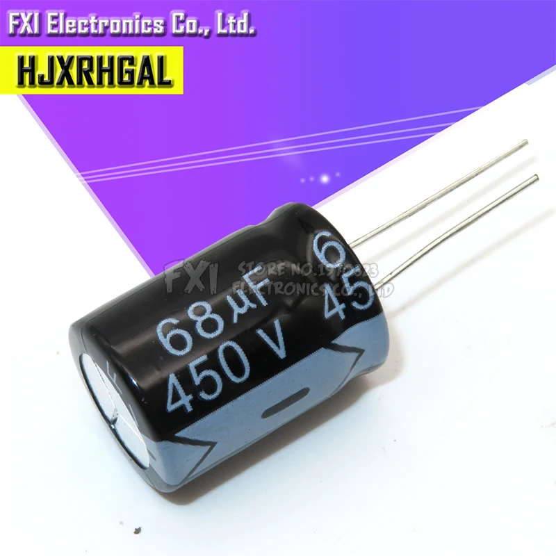 5PCS 450v68uf 450v 18x25 450v 68uf 18*25 Electrolytic c Electrolytic capacitor