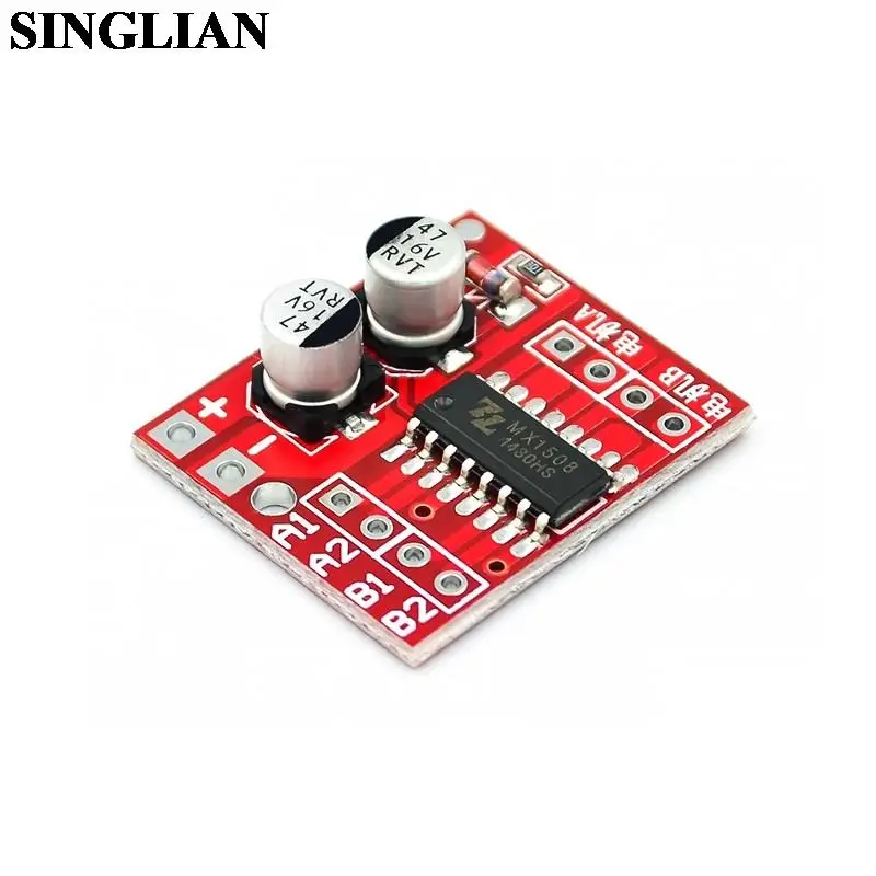 2-Way DC Motor Drive Module Forward And Reverse PWM Speed Regulation Dual H-bridge Stepping Motor Mini Super L298N For Arduino