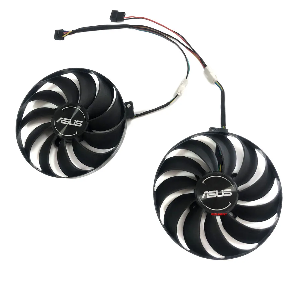 2Pcs/Set,FDC10U12S9-C,GPU VGA Cooler,5Pin Power Plug,For ASUS DUAL RX 5500 XT RX5500XT 08G EVO,Video Card Fan Cooling