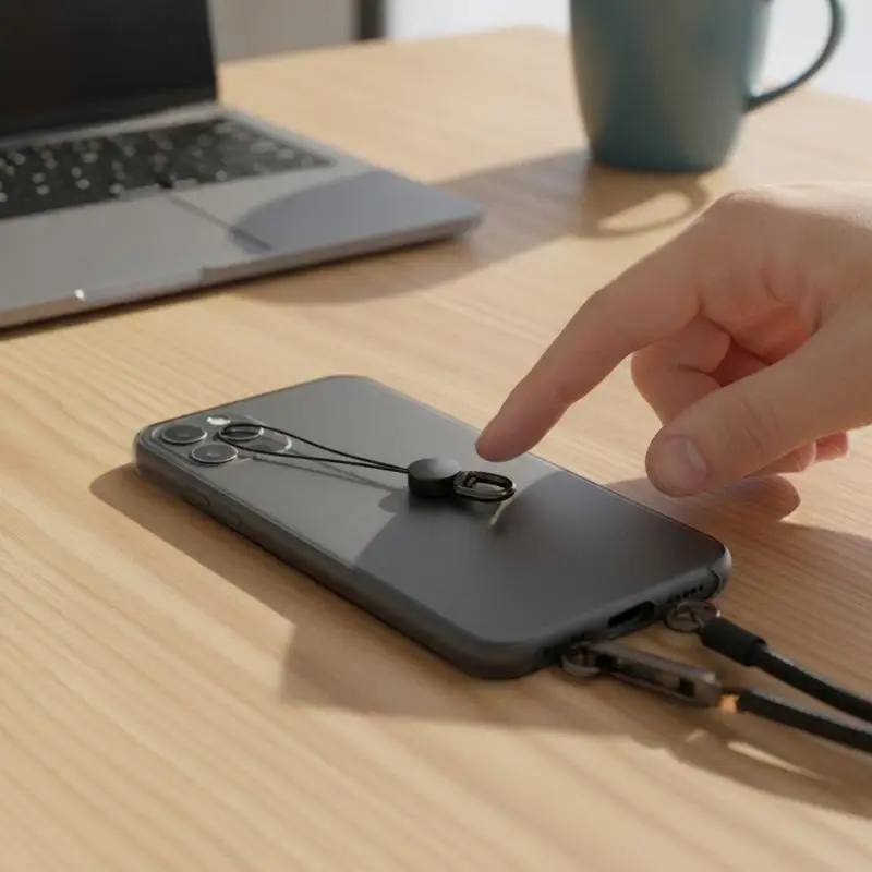 360° drehbares Handy-Handgelenksband, Anti-Verlust-Mode-Lanyard-Schlüsselanhänger, universell kompatibel mit allen Handys für Spaziergänge und Outdoor-Nutzung – Detail 8