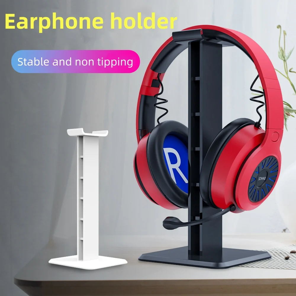Bluetooth Earphone Headphone Headset Stand Holder Rack Mount Supporting Flexible Hanger For Gamer PC Mobile Phones Desktop
