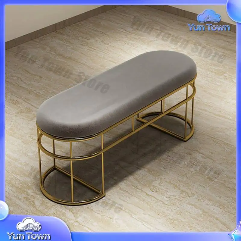 Creative Shoe Changing Bench for Clothing Stores Long Fashionable Sofa Rest Stool Modern Bed End Dressing Room Shoe Bench