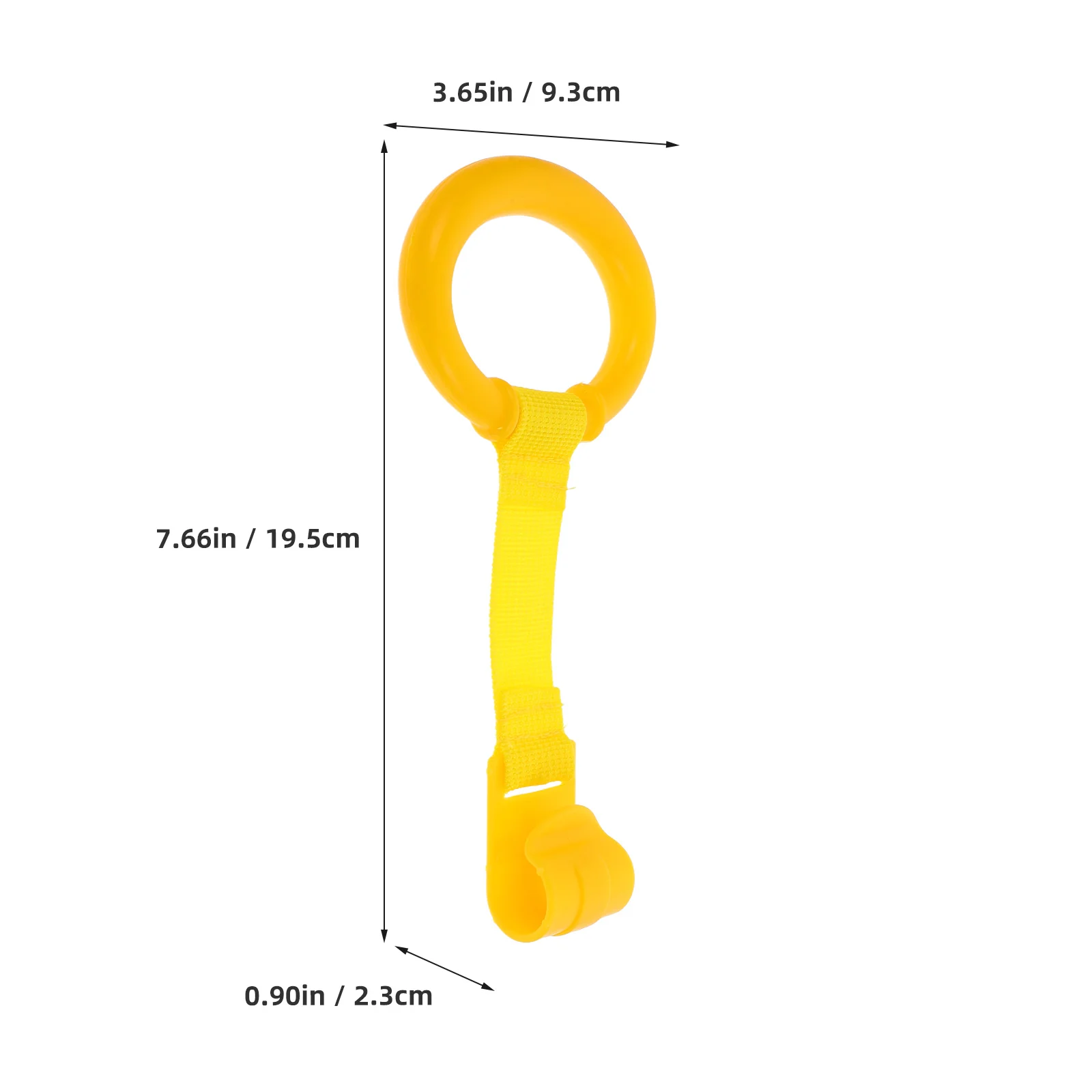 

2pcs Children Fence Hanging Rings Baby Hanger Yellow Pull Standing Crib Exercise Newborn Toddler Walking Safety Reliable