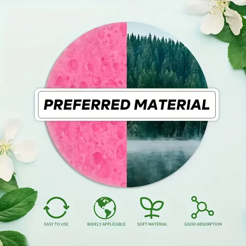 50/20/10 Stück komprimierte Gesichtsschwämme: Kosmetischer Hydrotherapie-Schwamm für die tägliche Reinigung, Make-up-Entfernung und Peeling – Detail 6